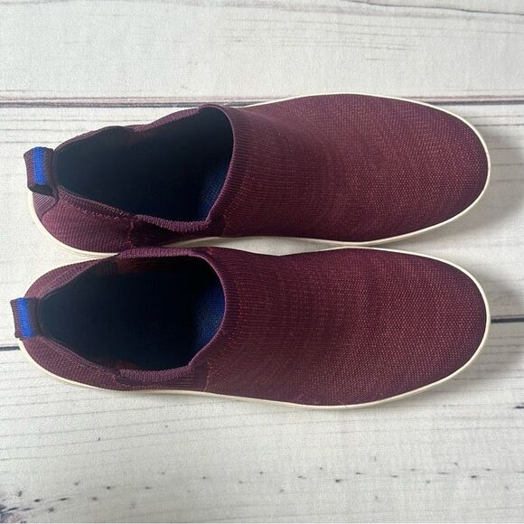 Rothys The Chelsea Sneaker Berry Lattice High Top Comfort Boot Shoes Women Sz 13 - Picture 4 of 10
